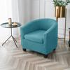 Elastic Solid Color Club Chair Cover Polar Fleece Tub Armchair Sofa Cover Chair Slipcovers for Living Room Hotel Home Decor