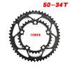 GOLDIX 50T/34T 110BCD Coroa de Bicicleta de Estrada Coroa Dupla Redonda 9/10/11S Peças de Bicicleta Ultraleves Para SRAM FSA