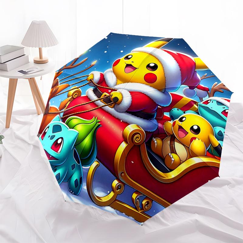 

1pc Colorful Butterfly Stained Glass Auto-Folding Umbrella, Portable 3-Fold Design with Iron Frame, Perfect for Outdoor Use, Festive Gifts, Travelers,
