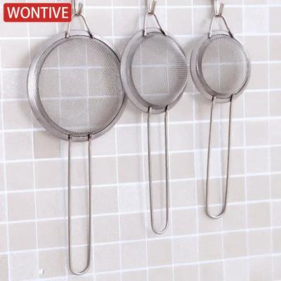 Set da 3 pezzi Acciaio inossidabile Rete fine Scolapasta per olio Farina Setaccio Setaccio Strumenti da pasticceria Accessori da cucina