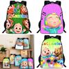 Cocomelon Backpack Children School Bags Durable Cartoon Lankybox Schoolbag For Kids