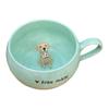 350ml Ceramic Cup with Hidden 3D Animal Handmade Figurine Mug Cartoon Rabbit Dog Cat Coffee Cup Beverage Holder