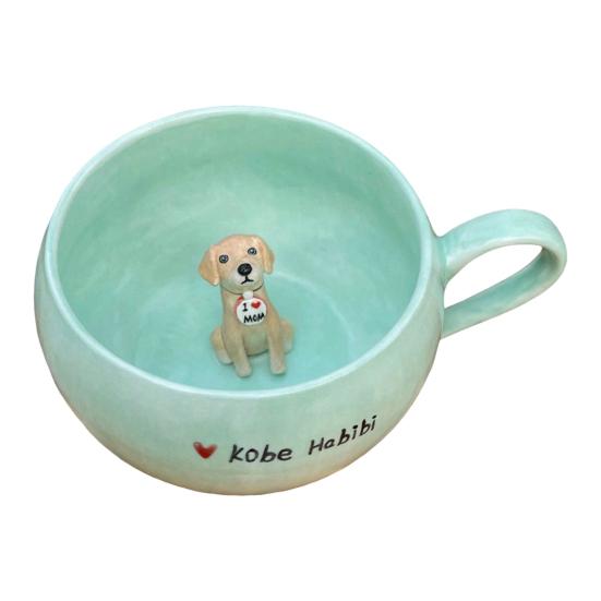 350ml Ceramic Cup with Hidden 3D Animal Handmade Figurine Mug Cartoon Rabbit Dog Cat Coffee Cup Beverage Holder