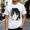 Anime Boy Music Note Graphic Tee Japanese Aesthetic Shirt for Unisex Unisex Classic Anime Print TShirt Vintage Inspired Music