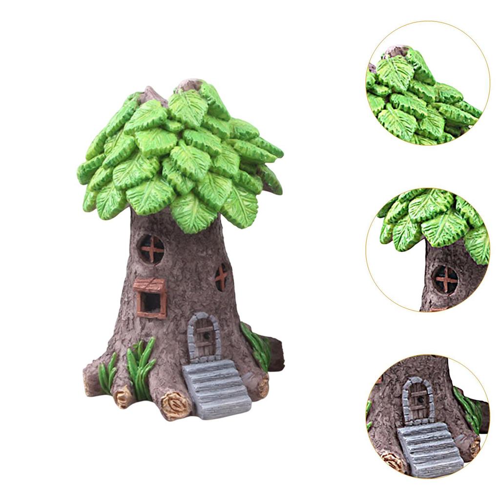 Miniature Tree Fairy House Versatile Underwater Supplies Aquarium Decoration