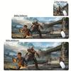 Game God of War Mouse Pad Anime Game Mousepad Computer Keyboard Desk Pads Office Carpet Laptop Mausepad Nonslip Base Deskmat