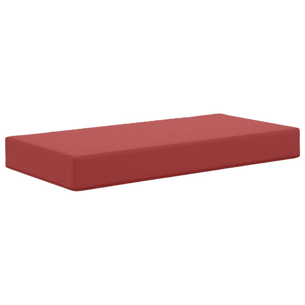 Outdoor Seat Cushion Burgundy 80 x 40 x 8 cm 100percent Polyester