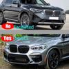 For BMW X3 G01 X4 G02 2018- Front Hood Kidney Bumper Racing Grille Mesh Single Slat Style Grill Car Replacement Accessories
