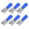 100PCS FDD2250 Spade Connector Conductivity Female Spade Connector with Insulating Shell for 1.52.5mm Cable(Blue )