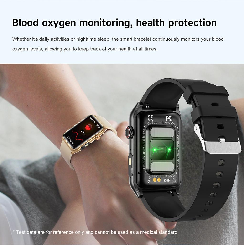 2025 New 1.57-inch 200 * 320 High-definition Touch Screen Heart Rate Monitoring LED Waterproof Fitness Couple Smart New Watch