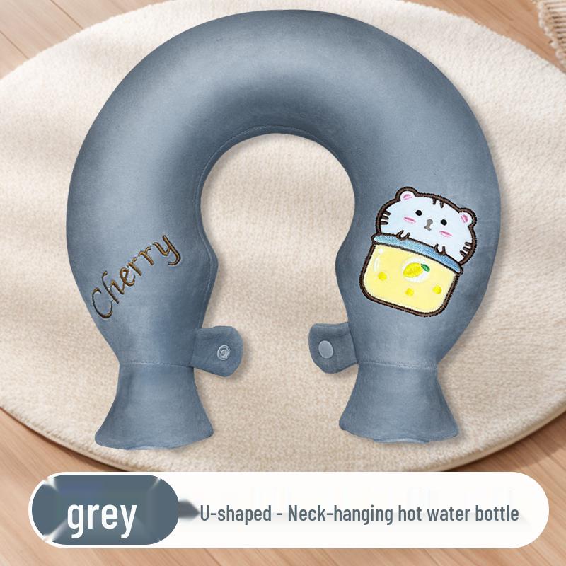U-Shaped Neck & Shoulder Hot Water Bottle: Cervical Spine Heat Therapy & Shoulder Protector
