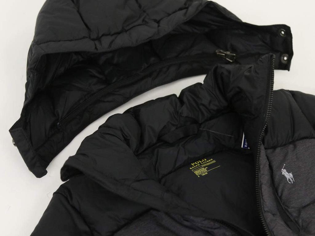 POLO RALPH LAUREN Performance Down Print Parka Kids' Jacket/Pony (Product Code 0101734-3-GREYHTR)