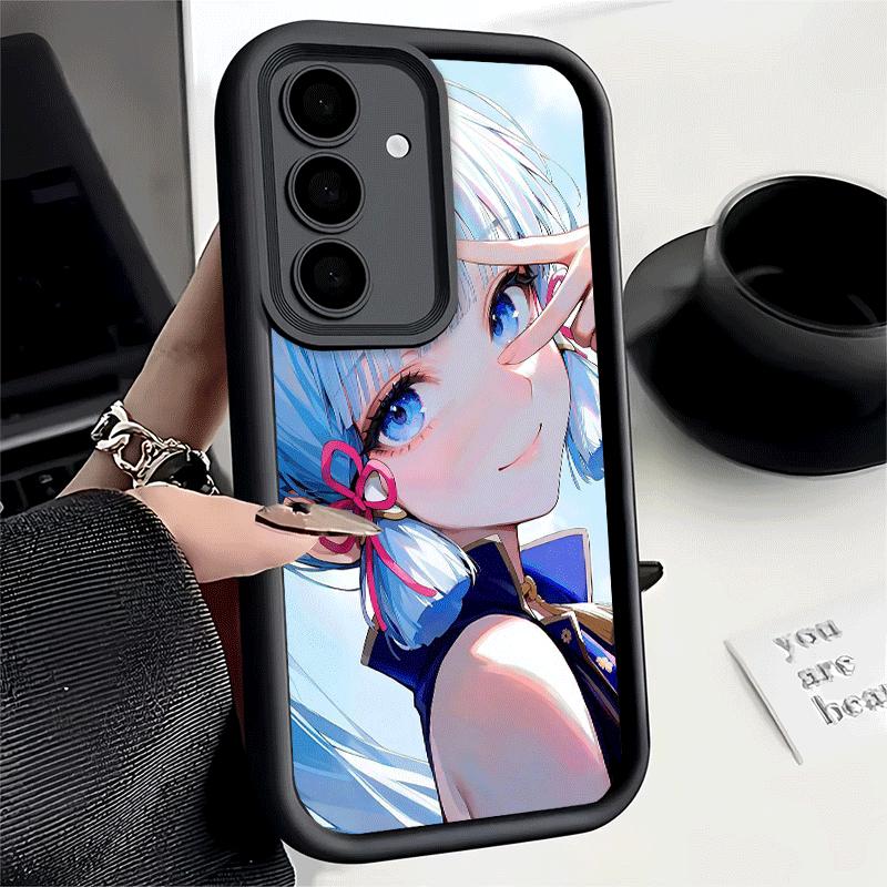 Handyhülle für Samsung Galaxy S26 S25 Ultra S24 FE Genshin Impact Kamisato Ayaka Hülle S23 Plus S22 + S21 S20 5G Weiches Silikon F