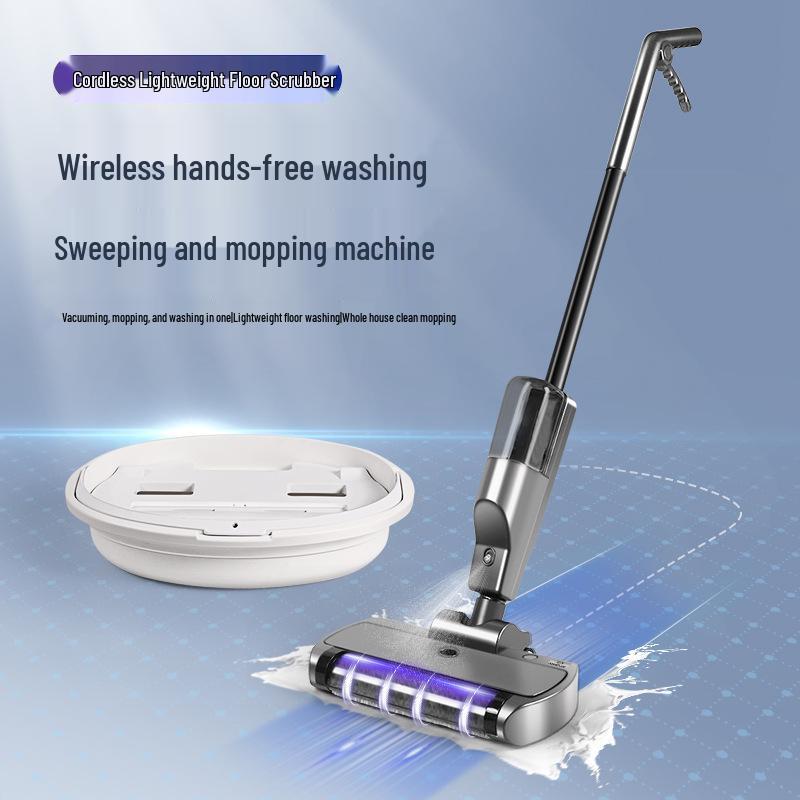 Handheld Wireless Silent Electric All-in-One Floor Scrubber & Vacuum Mop