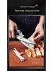 All-Stainless Steel Multi-Functional Kitchen Shears for Chicken, Duck, and Fish