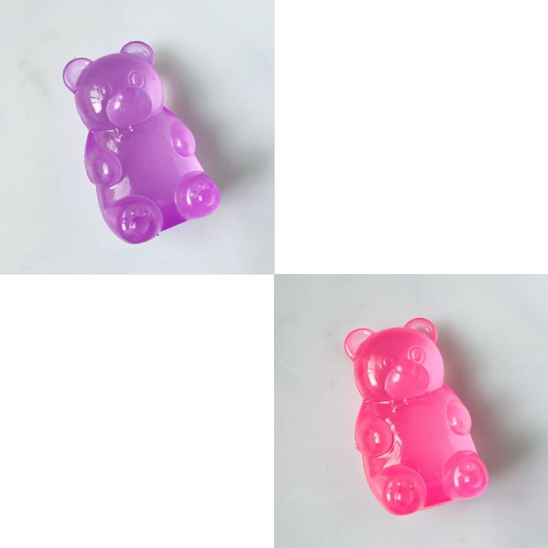 Squishy Cute Bear Maltose Squeeze Toy NeeDoh Stress Relief Fidget Colorful Sensory Toys Boxed Soft Slow-Rebound Squishies for Adults Gifts