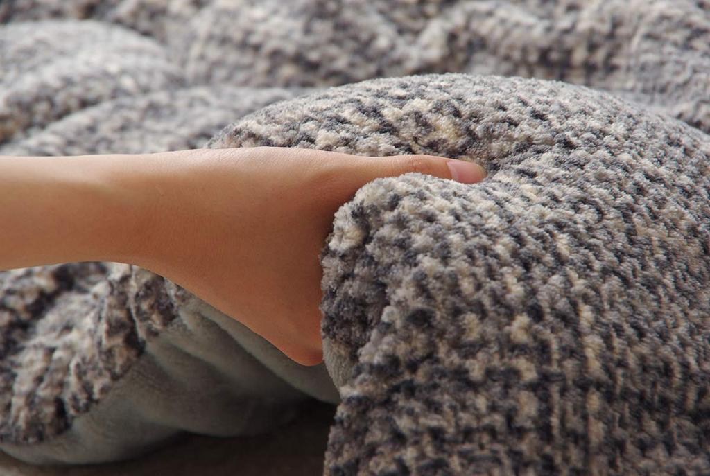 IKEHIKO Kotatsu Quilt, Square, Notebook, Gray, Approx. 190 X 190 Cm #6837209