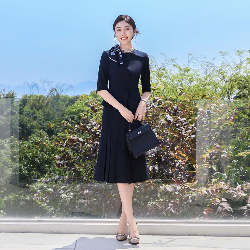 Tluoman Women's Summer Professional Two-Piece Suit Set