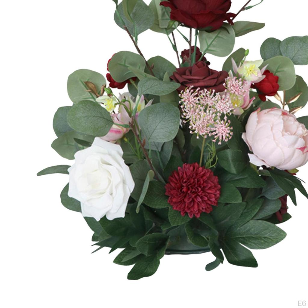 Artificial Flower Bouquets Faux Flowers Tables Decoration Vase Decor Wedding Centerpiece Table