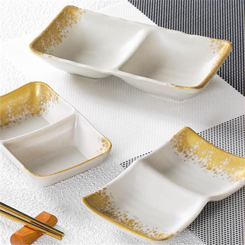 Chinese Pattern Melamine Sauce Dish Hot Pot Seasoning Plate Beautiful Soy Vinegar Spice Condiments Bowls Kitchen Accessories