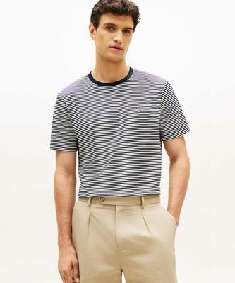 TOMMY HILFIGER Striped Light Interlock T-Shirt (T12G1Tpo140Mt10Bd)