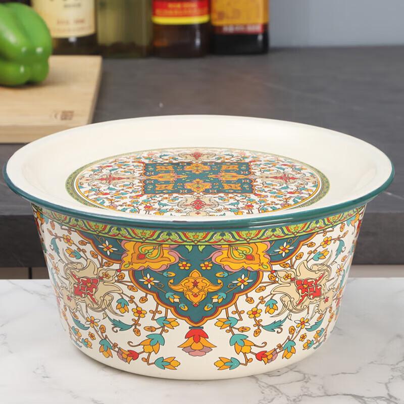 Enamel Multipurpose Bowl with Lid