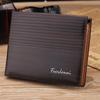 Fashion PU Leather Wallets Slim Business Male Pocket Credit Card Holder Purse Wallet