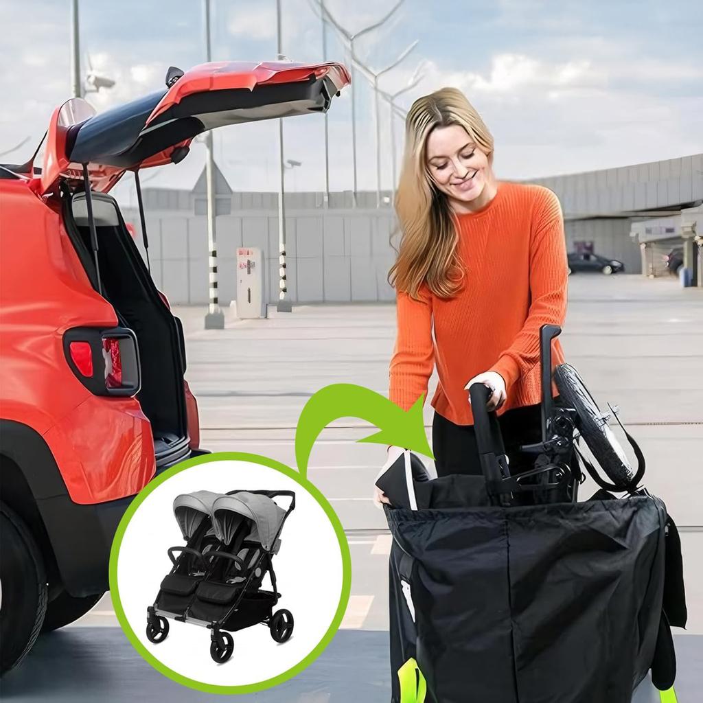Baby Stroller Travel Bag With Shoulder Belt Pram Universal Dust Bag Organizer Kindergarten Carts Accessories Walker Cribs Bags