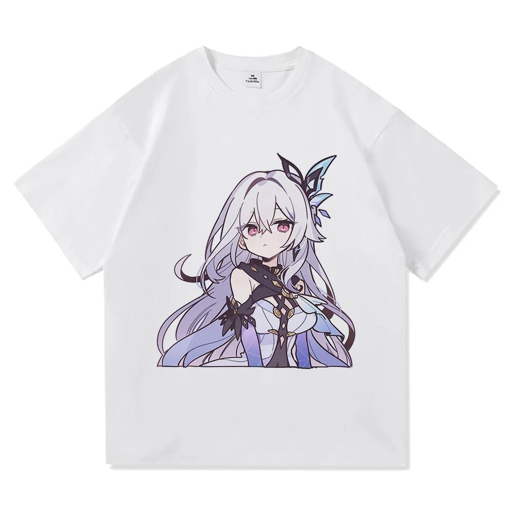 Genshin Impact Skirk T Shirt Hot Fashion Men/Women Aesthetic Funny Cute Graphic T-Shirt High Quality Casua Tees Shirts