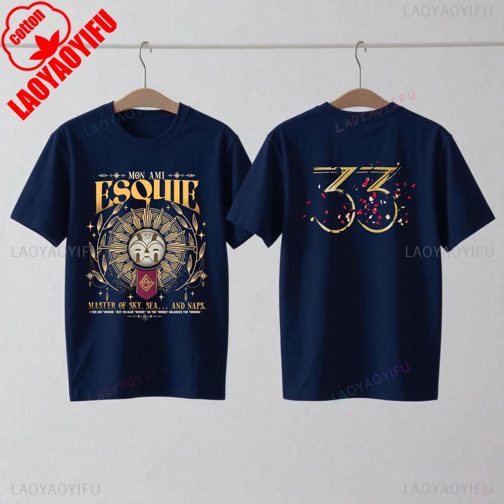 Koszulka Esquie Clair Obscur Expedition 33 Zabawna koszulka Esquie dla graczy dla fanów Prezent Moda letnia Casual Miękka bawełna Krótki rękaw Top