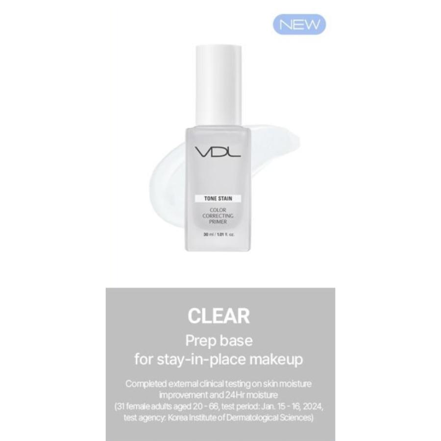 VDL Tone Stain Color Correcting Primer 30ml (4 Colors)