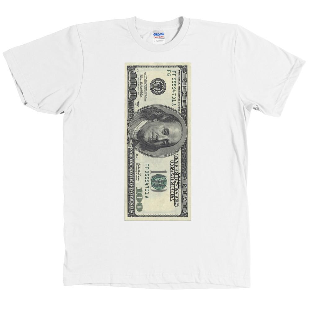 One Hundred Dollar Bill USD  100 Benjamin Franklin Money Tee NWT Unisex T-Shirt XXXXL