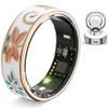 Inel inteligent emailat R18 Impermeabil Monitor pentru ritm cardiac și oxigen din sânge Tracker de fitness Inel, cu încărcare 25-26