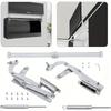 1 conjunto Suporte de Mesa Dobrável com Elevação, Dobradiça de Porta de Armário, Suporte Deslizante Plano para Armários com Amortecedor de Elevação Suporte de Haste Pneumática
