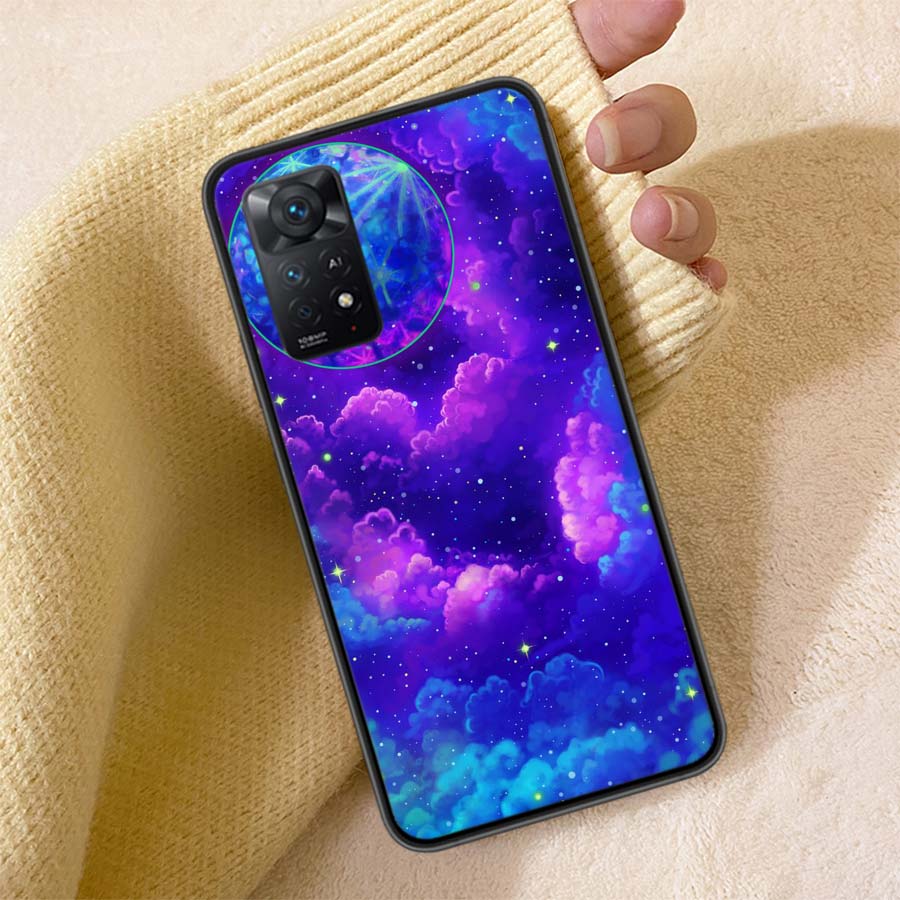 The Galaxy Phone Case For Redmi 13C 14C Note 14 13 Pro Plus 5G Clear Capa 12 12C 10A 10C 10 9A 9C 9T 9 8 Pro Cover TPU Shell Coq