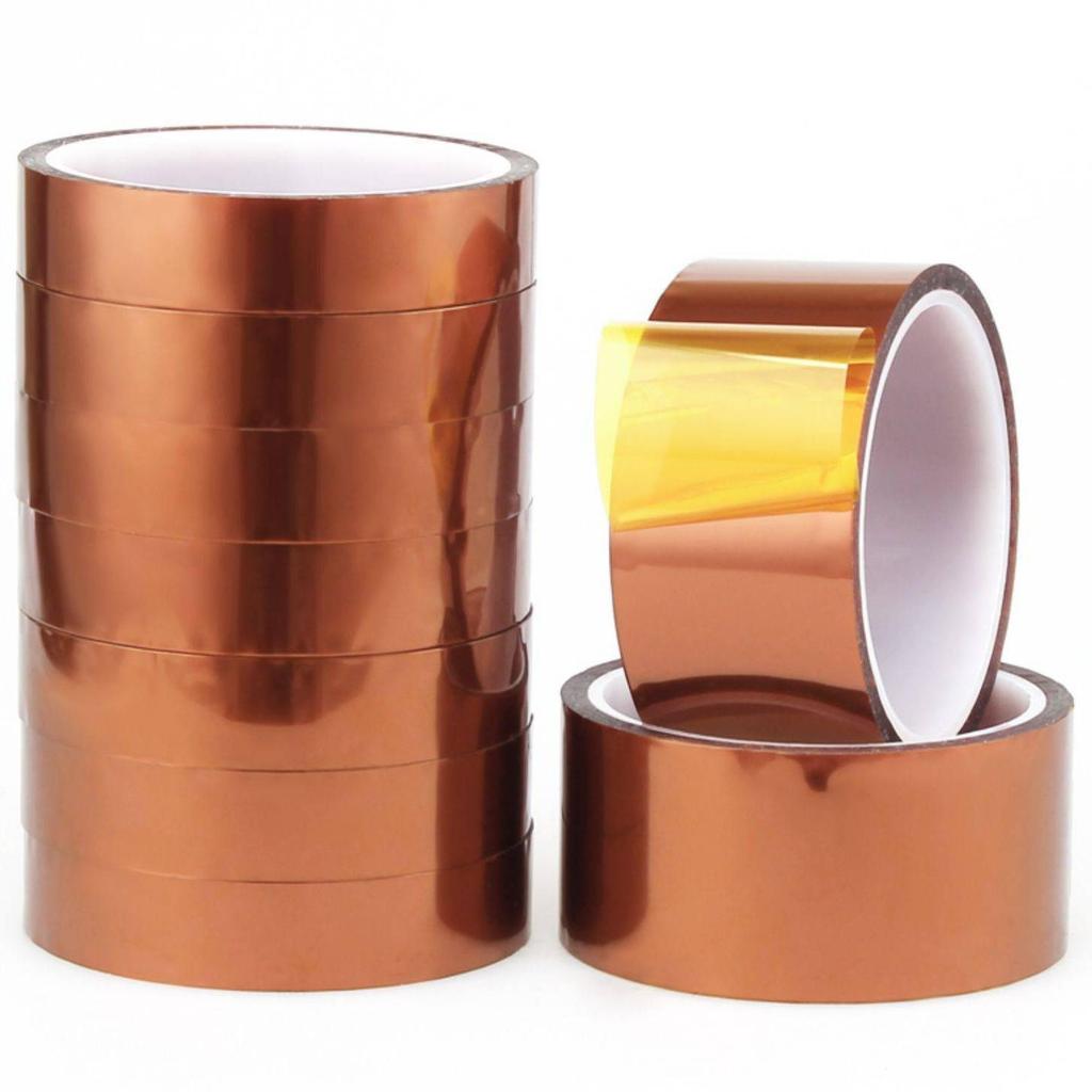 Kapton PI Amber High-Temperature Polyimide Tape, Single-Sided, 200°C+ Resistance