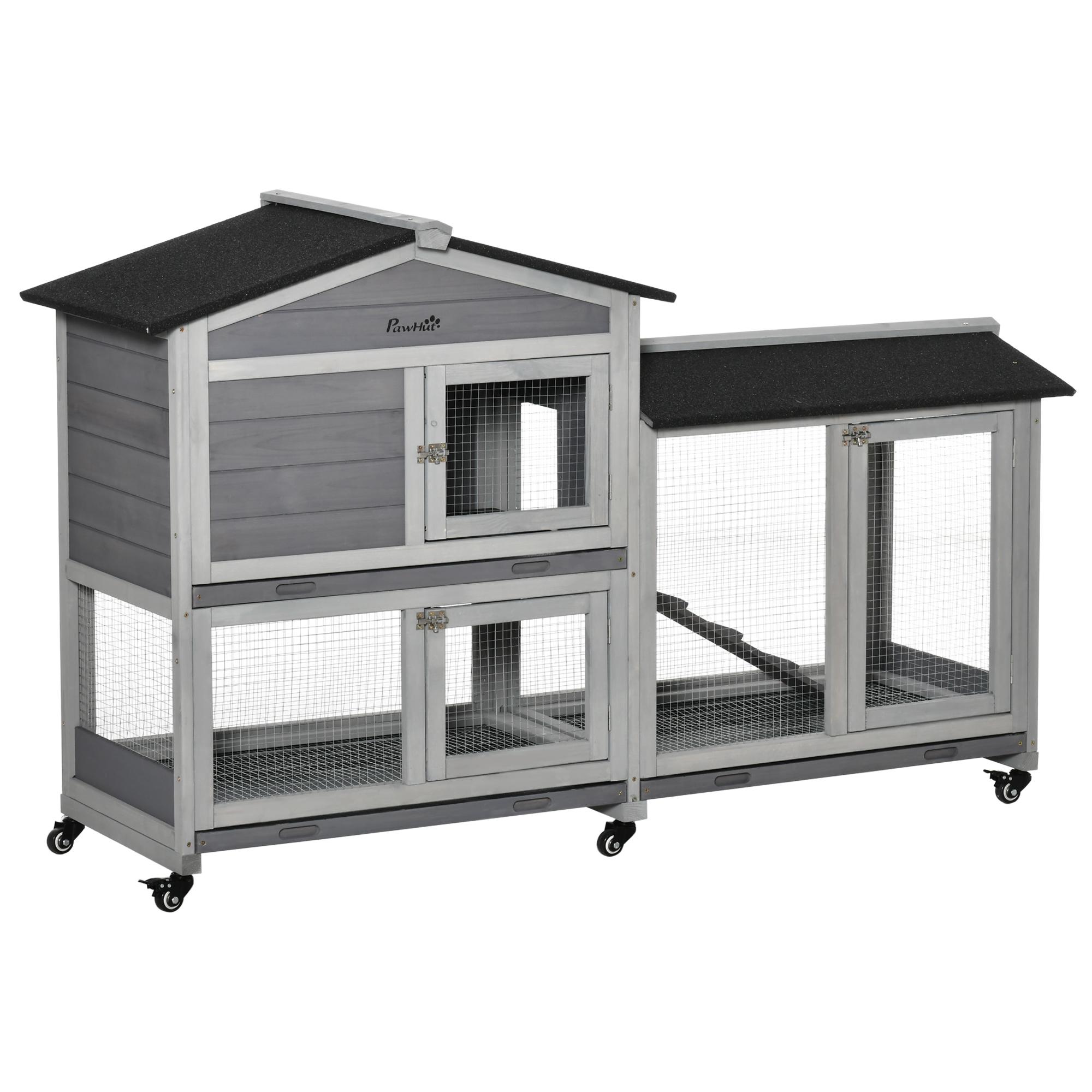 Wooden Rabbit Hutch, Guinea Pig Cage