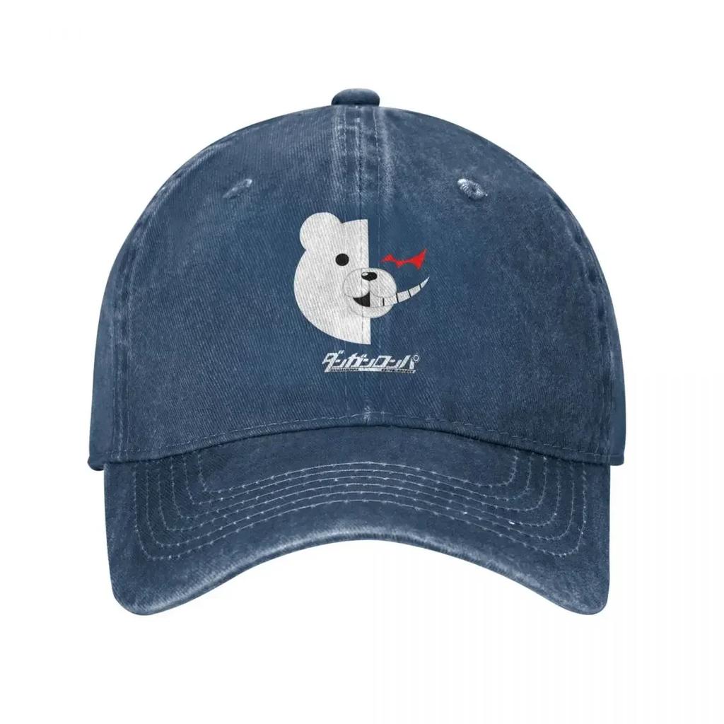 Danganronpa Monokuma Baseballkappe Anime Unisex Bär Used Gewaschene Hüte Kappe Klassisch Alle Jahreszeiten Reisen Verstellbare Passform Kopfbedeckung