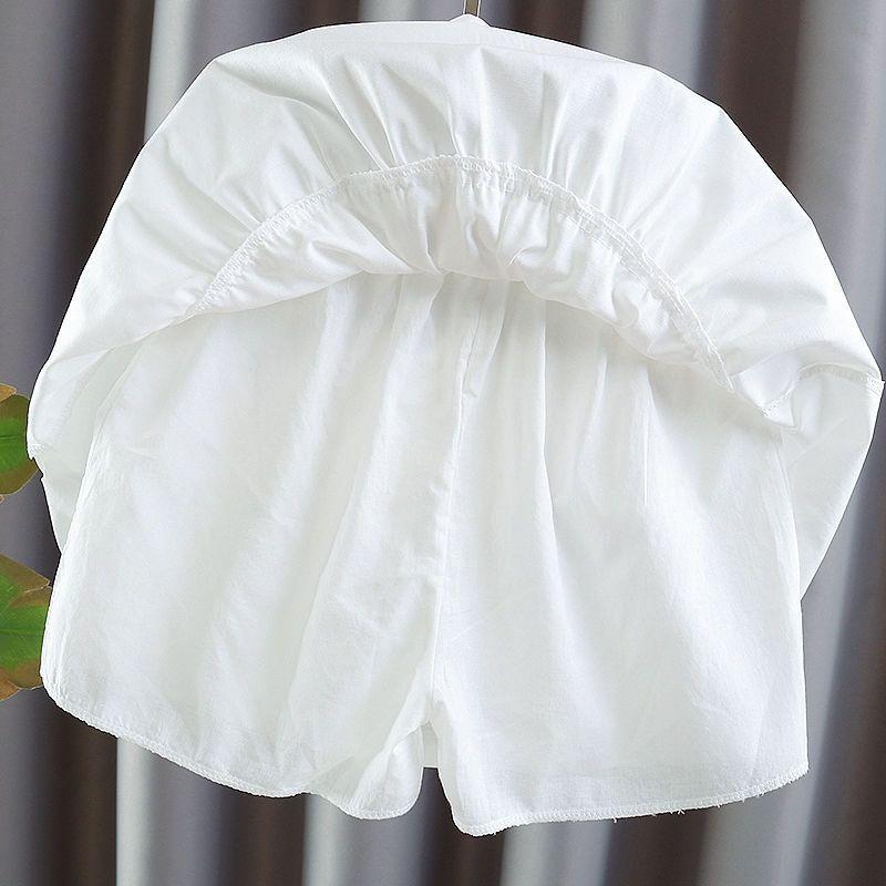 Girls' Half Length Skirt Summer New Mid Size Children's Clothing Pants Half Length Skirt Children's White Short