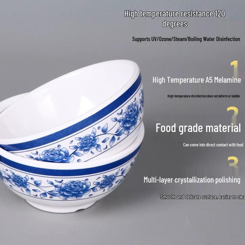 Gannian Melamine Japanese-Style 5.5-inch Rice and Soup Bowl