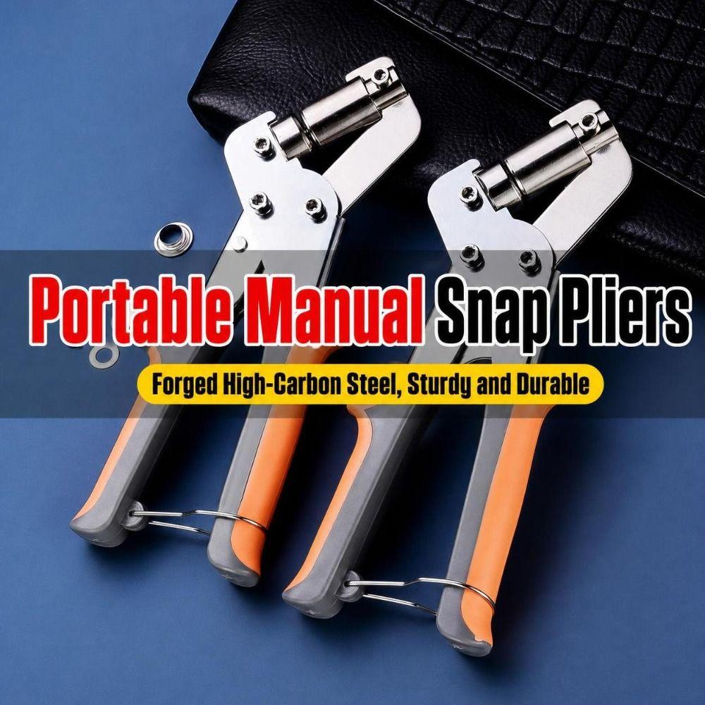 Metal Eyelet Pliers Rubber Grip Grommet Press Tool New Eyelet Setting Tool Tarpaulin Repair