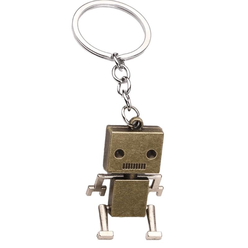Metall Roboter Schlüsselanhänger Schmuck Lustige Und Schrullige Schlüsselanhänger Zubehör Mit Flexiblen Gelenken Geeignet Für Technik-Enthusiasten