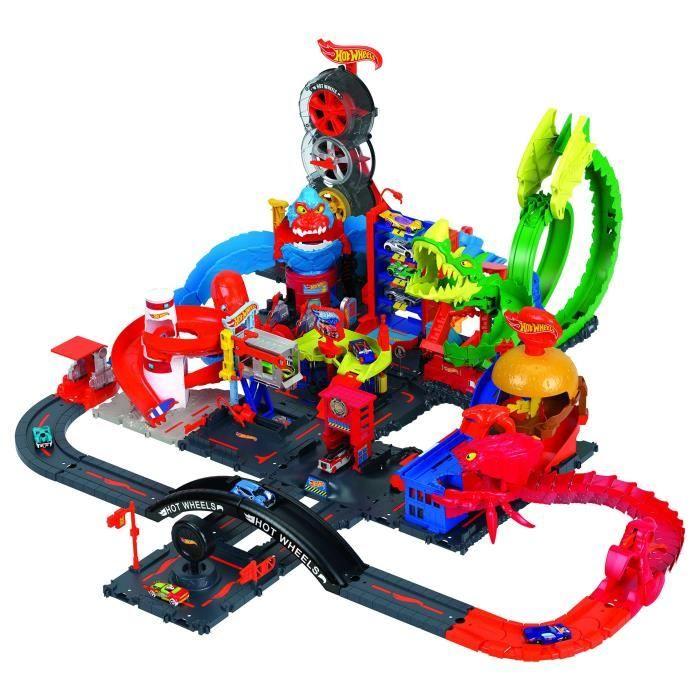 Coffret - Hot Wheels - Attaque du Gorille Gary - 1 voiture et 1 station service - A partir de 3 ans - Mixte