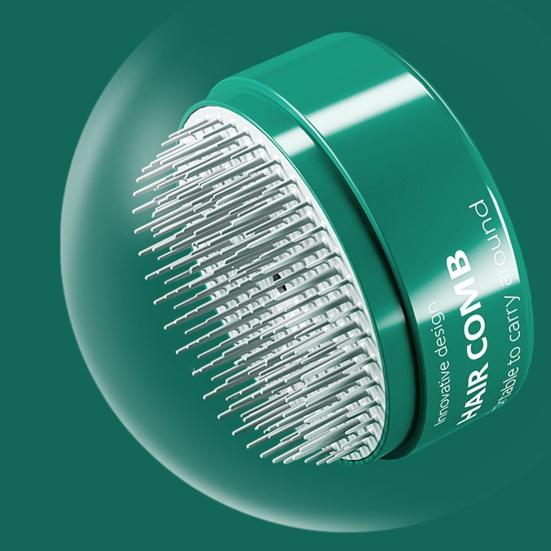 Yousheng Vzduchový polštářový hřeben Opakovaně použitelný Antistatický kartáč na vlasy Jednoklíčové samočištění Masáž pokožky hlavy Přenosný Dámský kadeřnický masážní hřeben Domácí potřeby