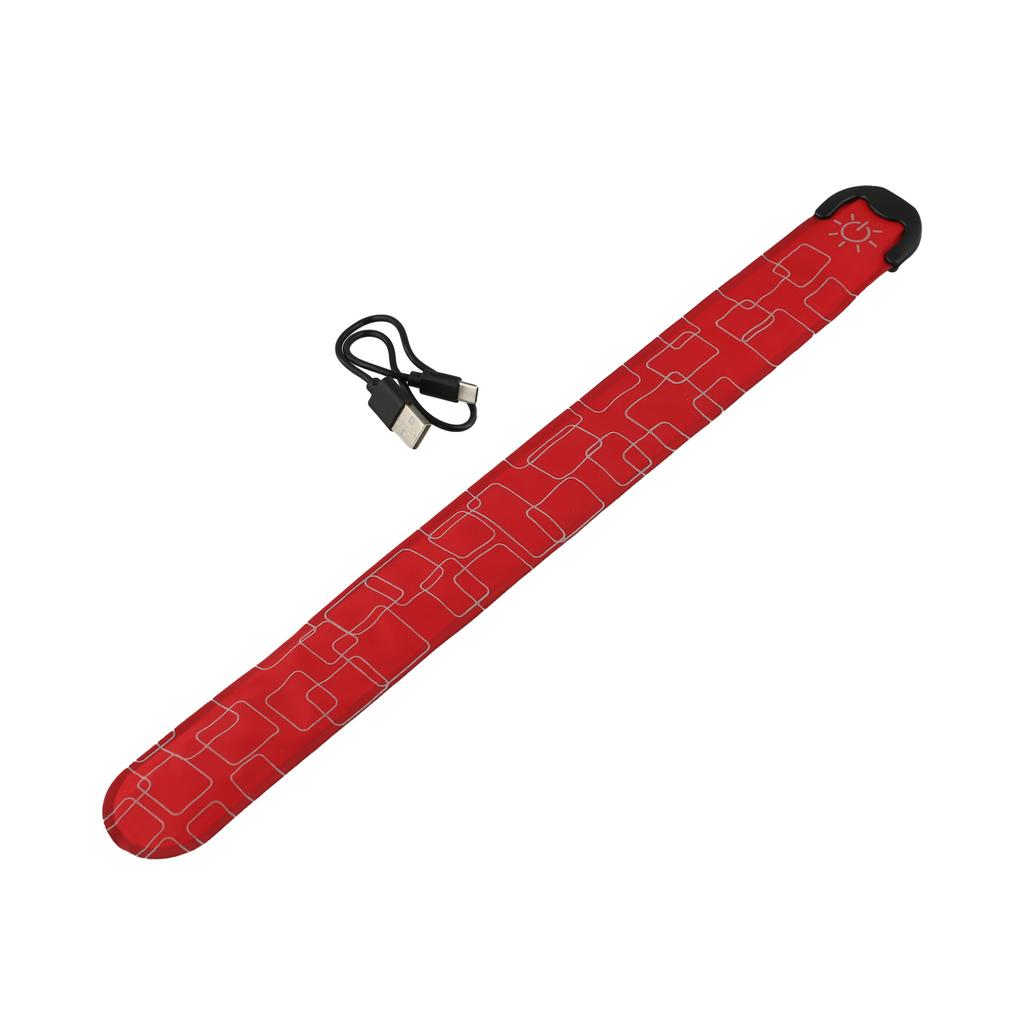 1pc Rechargeable LED Armband High Visibility Reflective For Night Cycling Running Adjustable LED Armband Multiple Lighting Modes