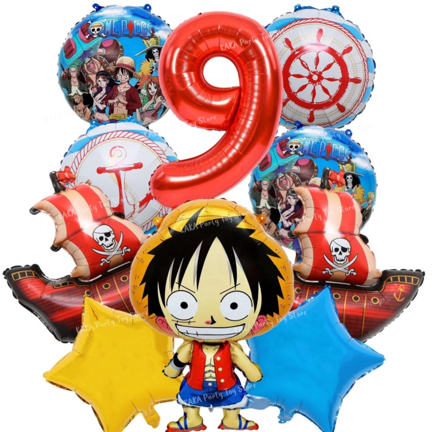 One Piece 32  Cijfer Folie Ballonnen Set voor Babyborrel Jongens Verjaardagsfeest Decoraties Kinder Speelgoed Cadeaus Lucht Ballonnen red