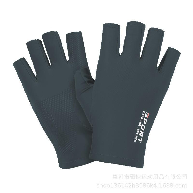 Ice Silk Cycling Gloves Mountain Biking Running Hiking Climbing Outdoor Sports Touchscreen Compatible Lightweight Breathable Anti-Slip