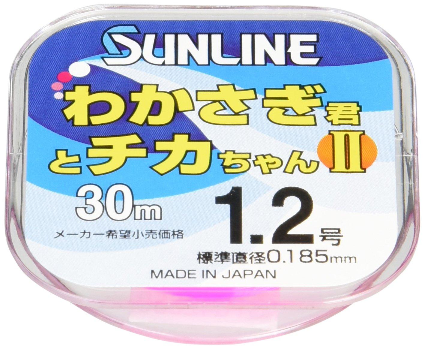 

SUNLINE Nylon Fishing Line, Wakasagi-kun and Chika-chan II, 30m, 1.2, Pink