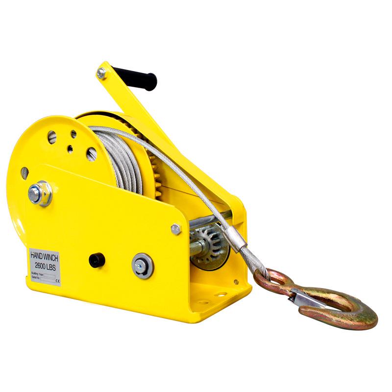 Compact Two-Way Self-Locking Manual Winch Crane
