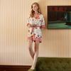 [Christmas Dog] Summer pajamas women's ice silk short sleeves are breathable, sweet and casual, and can be worn outside loungewear